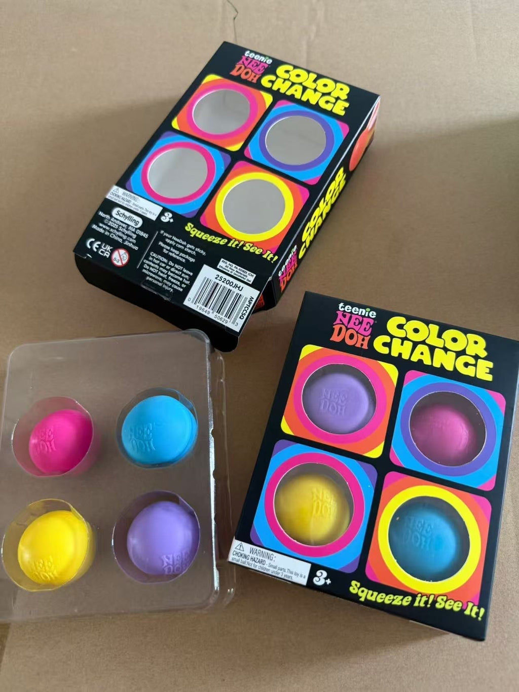 Teenie NeeDoh Color Change 4‑Pack