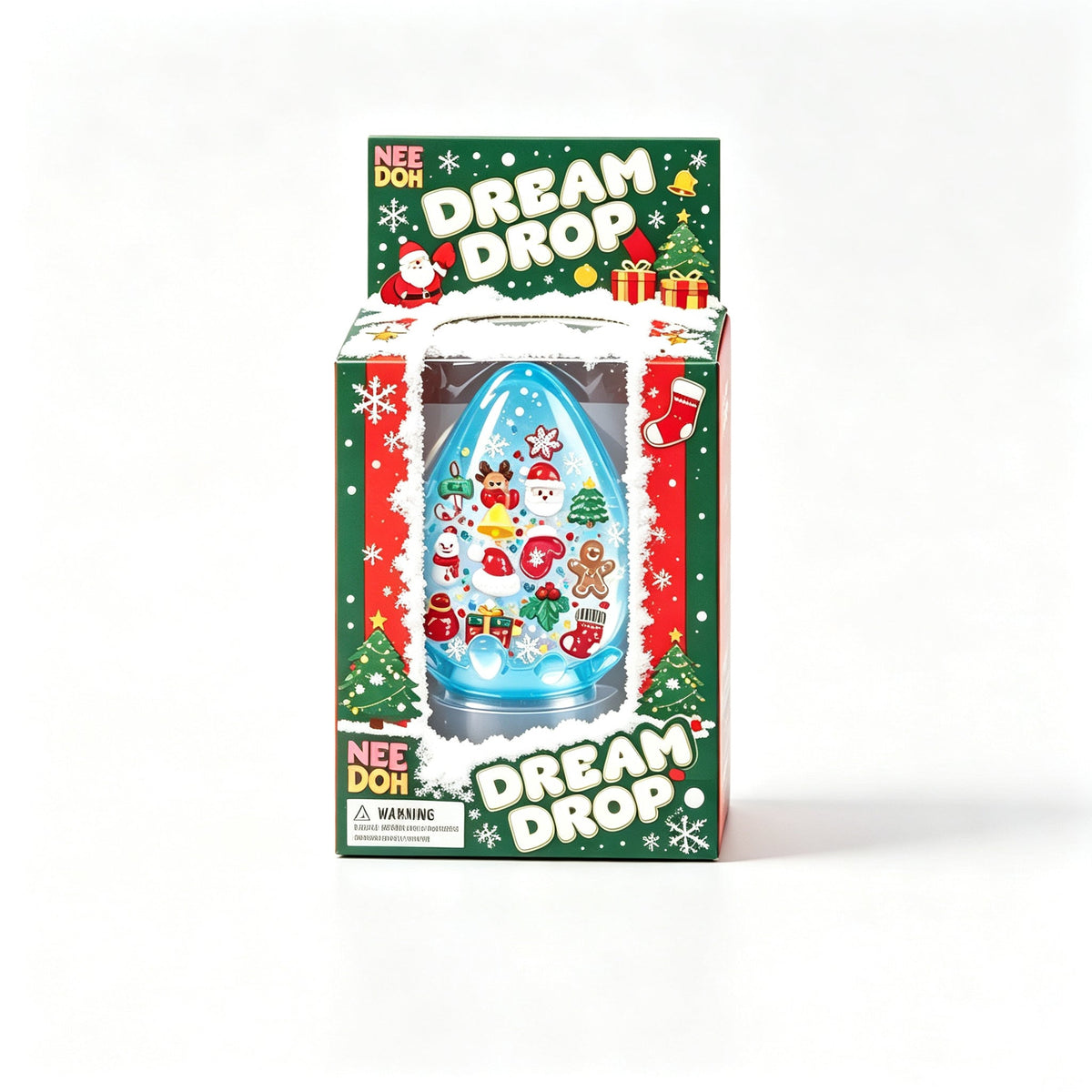 Christmas Dream Drop Squishy Toy, Needoh Style Sensory Stress Relief Fidget Toy
