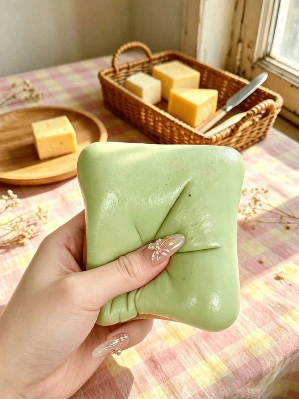 Squishy Toast Slow-Rise Stress Reliever – Realistic Desk Decor
