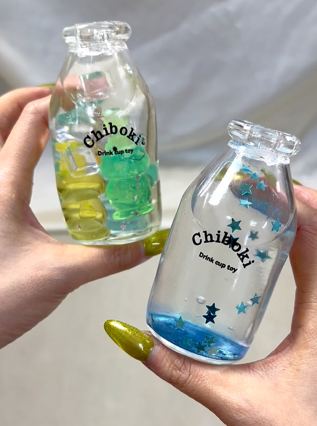 Galaxy(Galaxy Burst) + Hinatsu Bottle Squishy Fidget Toy