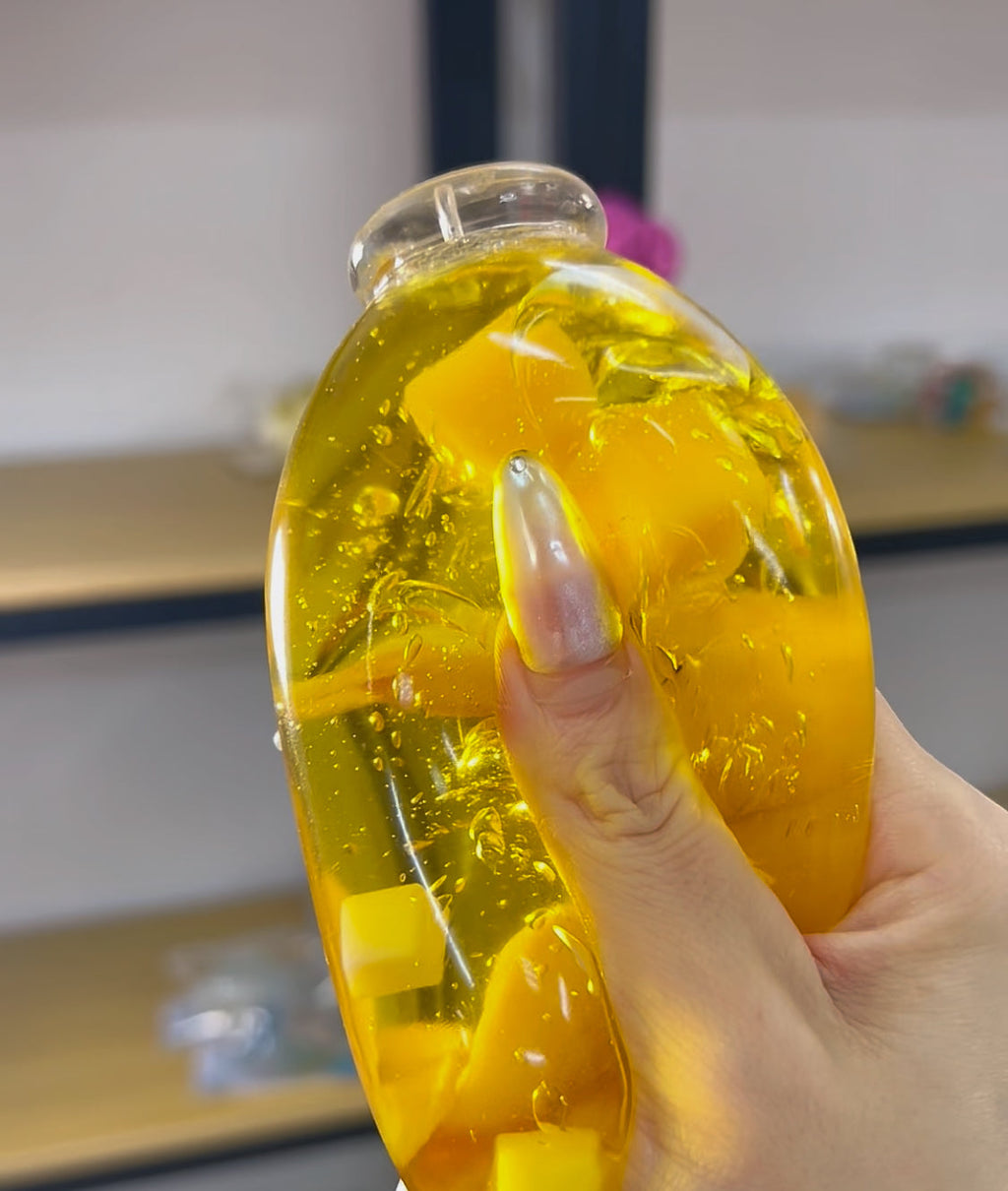 Mango Squishy Bottle Fidget Toy