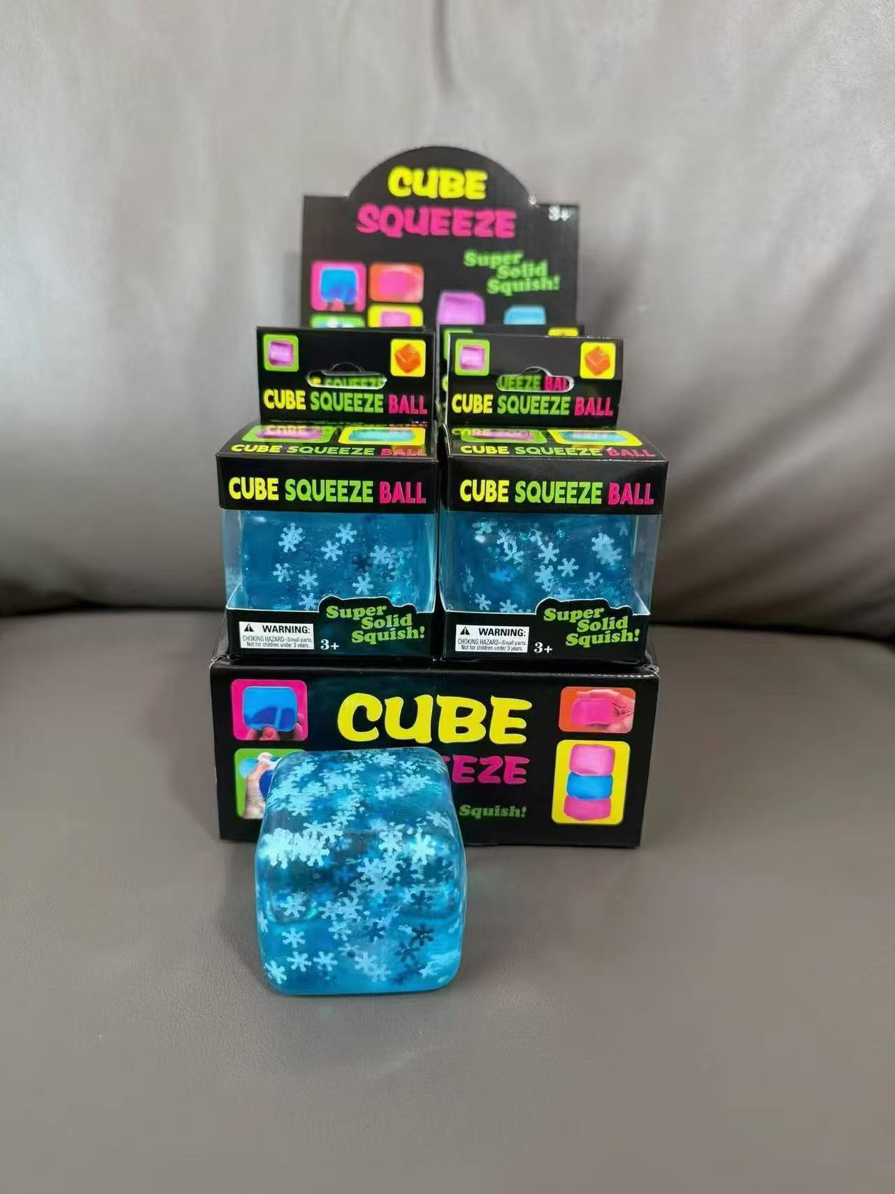 Blue Crystal Ice Cube Mochi Squishy