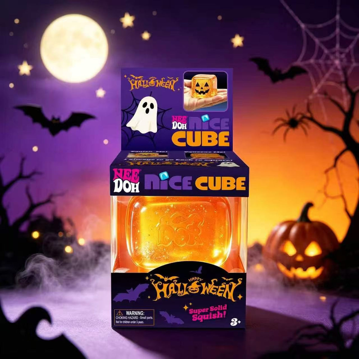 NeeDoh Halloween Nice Cube Series(Glow in the dark)