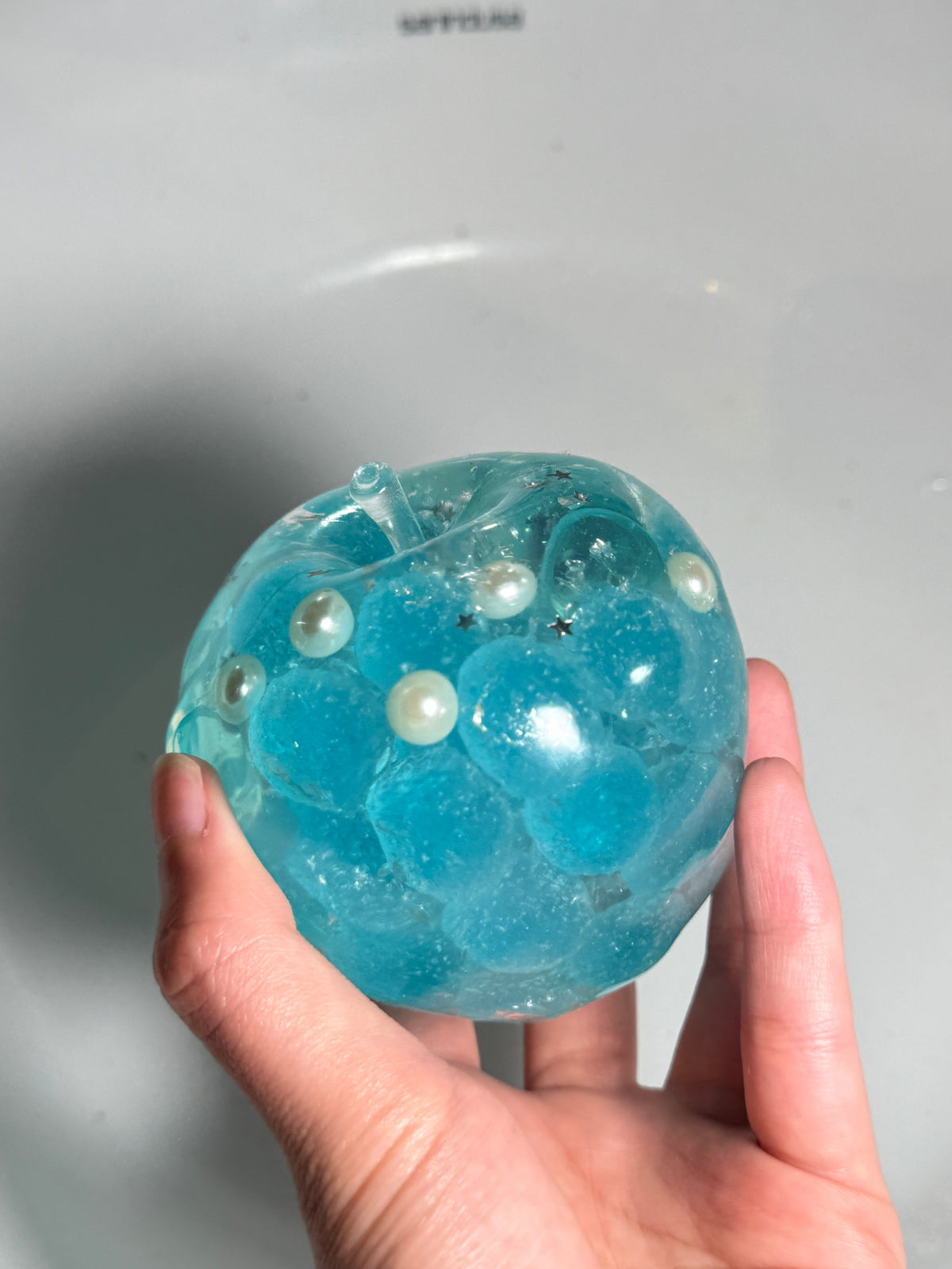Blue Ocean Crystal Ball Apple (Zero bounce-back) Squishy Fidget Toy(10 Days Wait)
