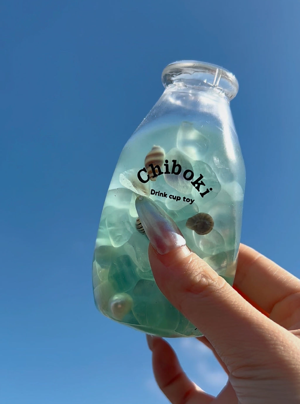 Ocean Shell Squishy Bottle Fidget Toy
