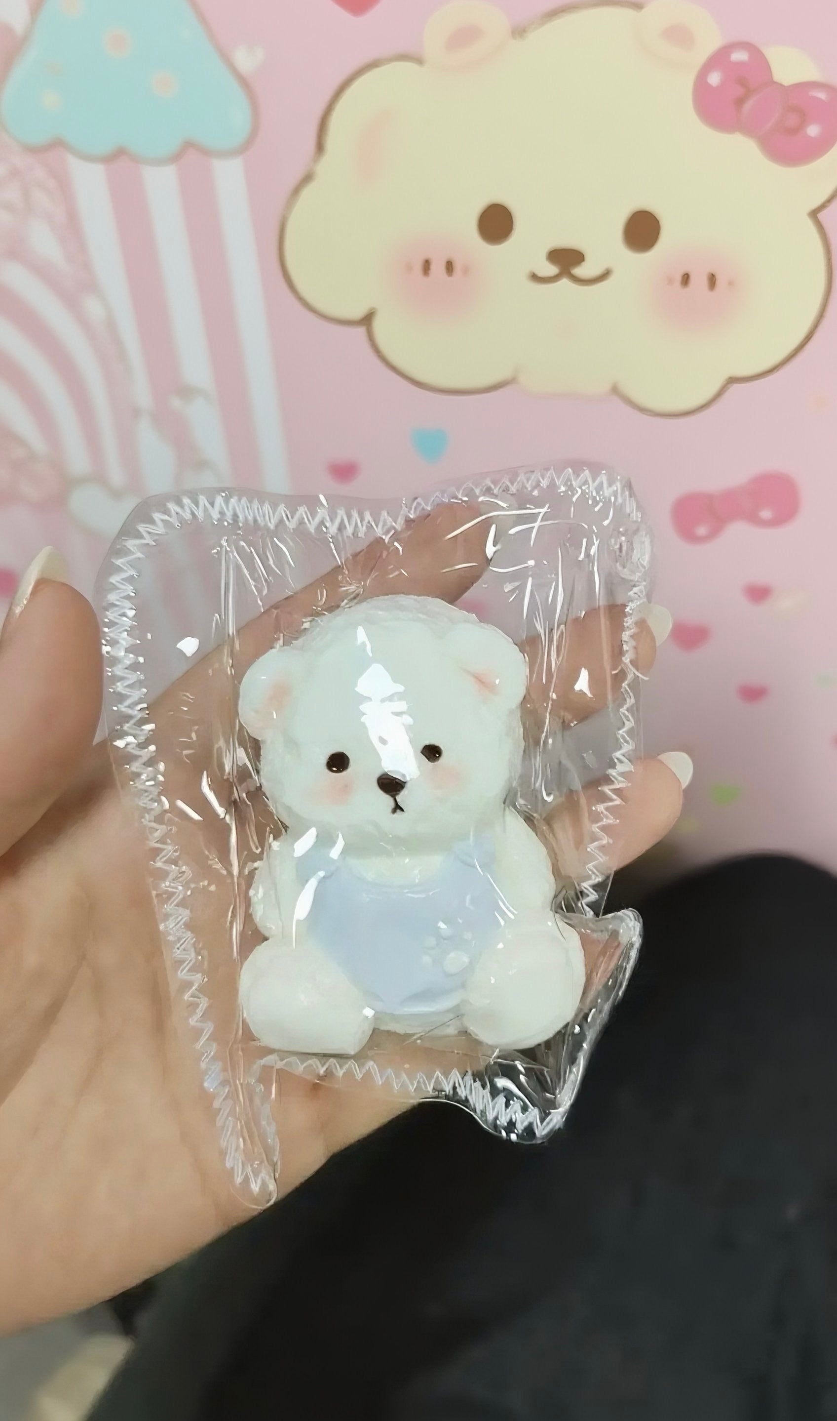Bib Teddy Bear Taba Squishy Fidget Toy