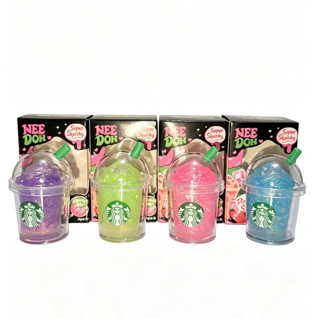 Needoh-style Drink Cup Stress Relief Squeeze Toy