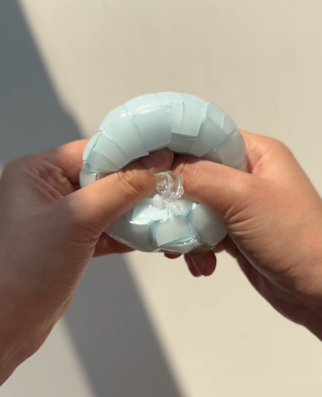 Blue Cracking Wax ball Squishy Fidget Toy(Can't Guarantee Perfect Uncracked Delivery)