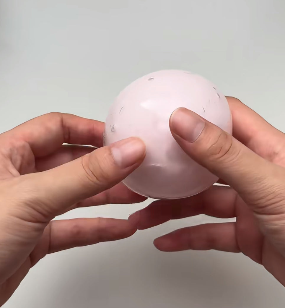 Pink Cracking Wax ball Squishy Fidget Toy(Can't Guarantee Perfect Uncracked Delivery)