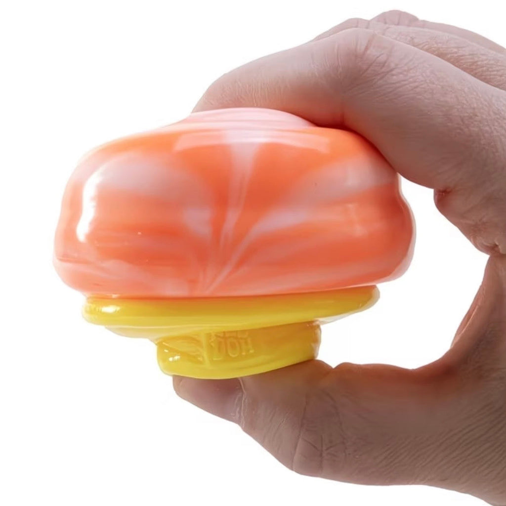 Needoh Handmade Ice Cream Stress Toy – Triple-Flavor Soft Serve, Great for Kids & Adults