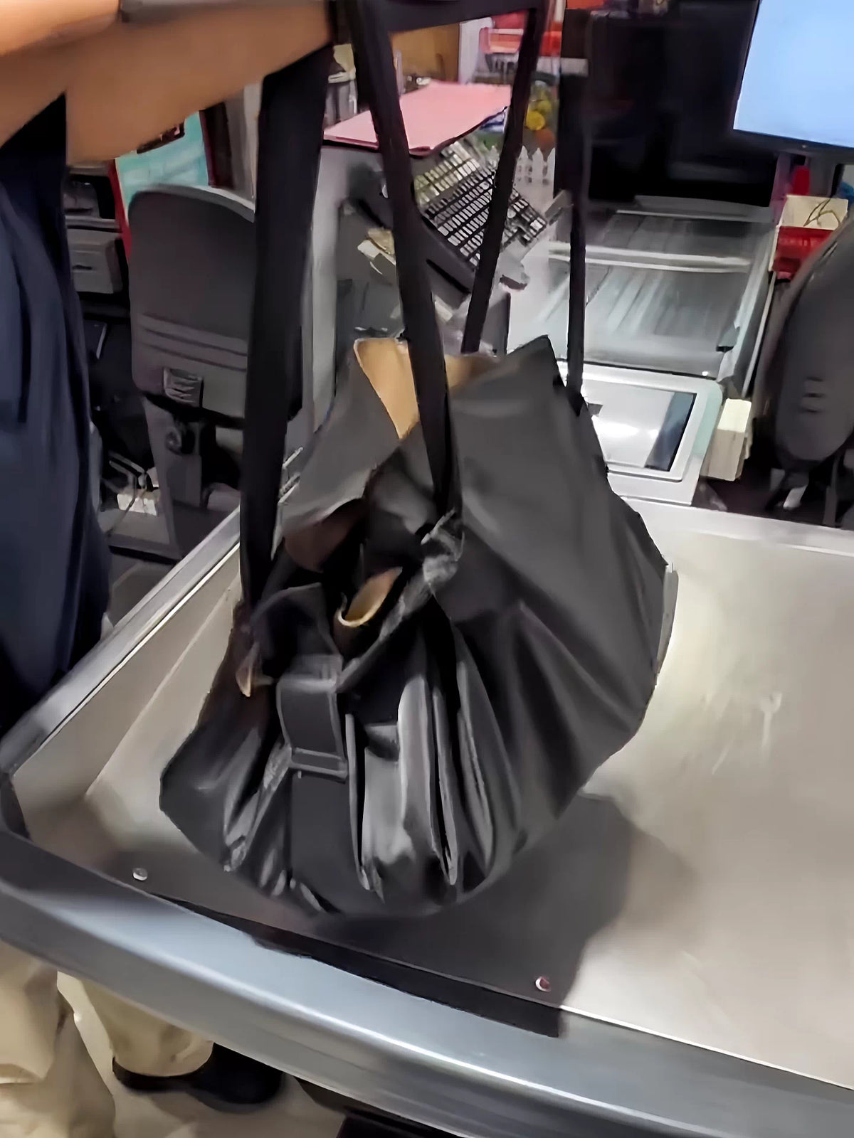 Japanese Foldable Shopping Bag, Large Capacity Eco Tote, Portable Waterproof Sturdy Handbag for Grocery & Storage