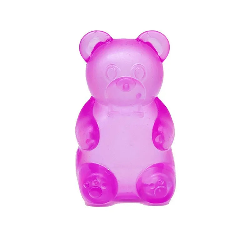 8cm NeeDoh Gummy Bear Squishy Toy, Jelly Filled Slow Rising Stress Relief Fidget Toy