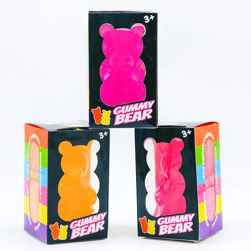 8cm NeeDoh Gummy Bear Squishy Toy, Jelly Filled Slow Rising Stress Relief Fidget Toy
