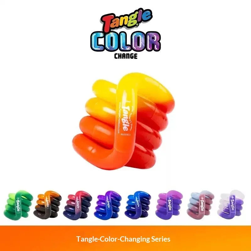 Original Tangl Twist Temperature Changing Fossil Fidget Toy | ADHD Focus Training Stress Relief Sensory Gift