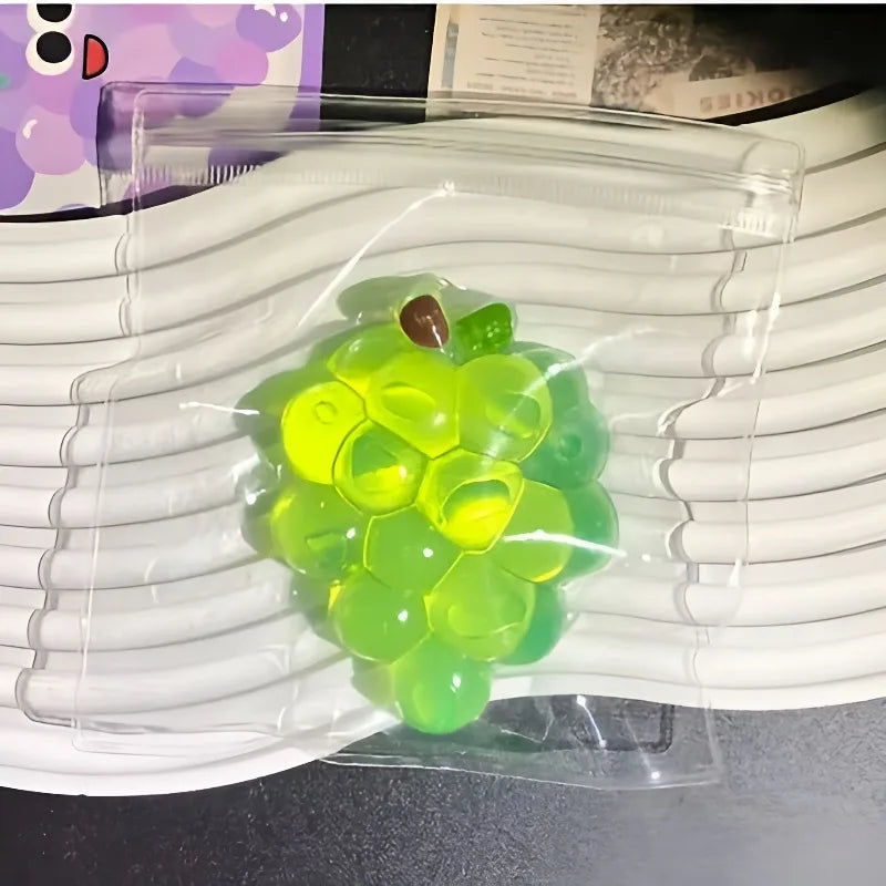 Grape Squishy Toy, Slow Rising Stretchy Fruit Squeeze Stress Relief Sensory Toy
