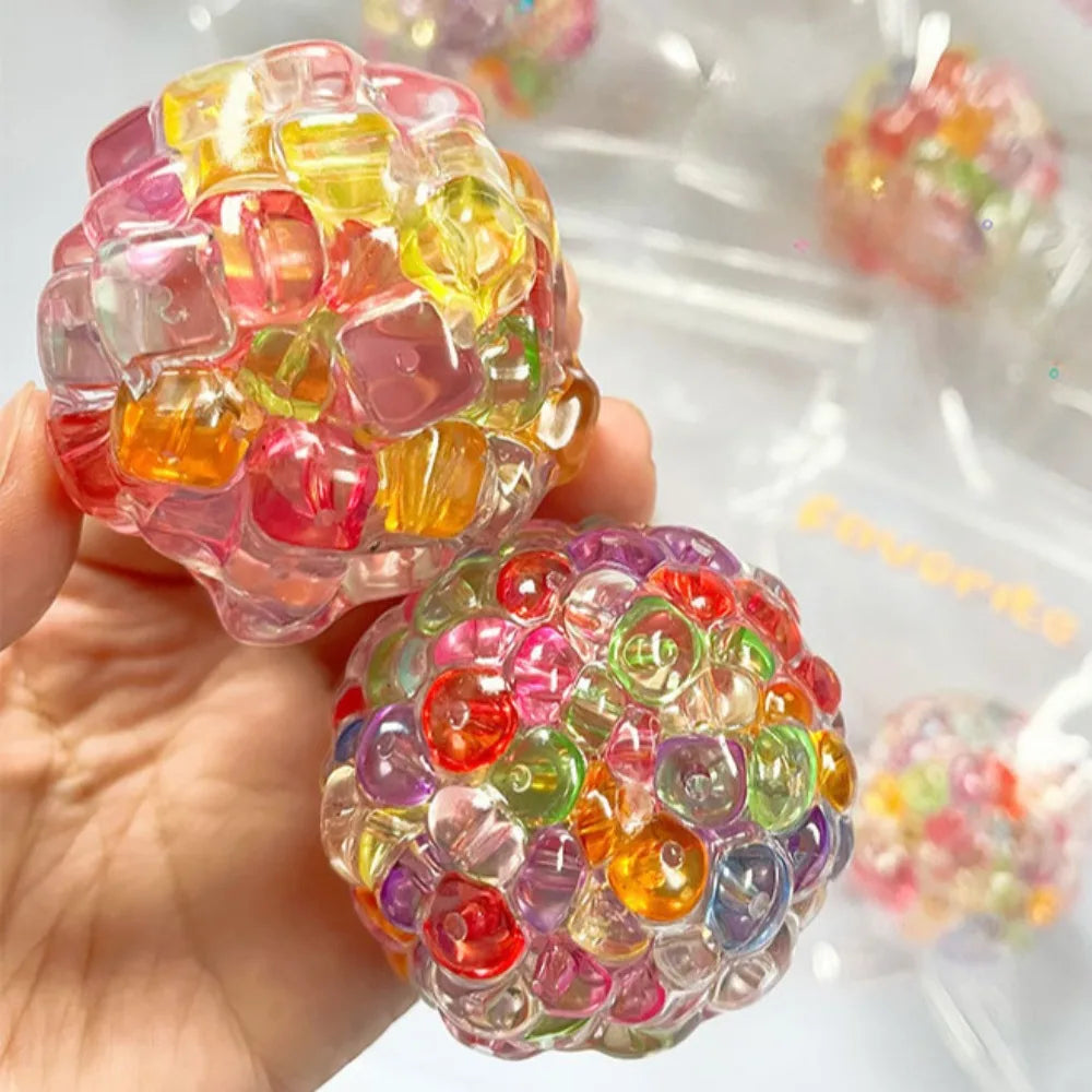 Ice Bead Squishy Stress Ball, Soft Anxiety Relief Fidget Toy for All Ages