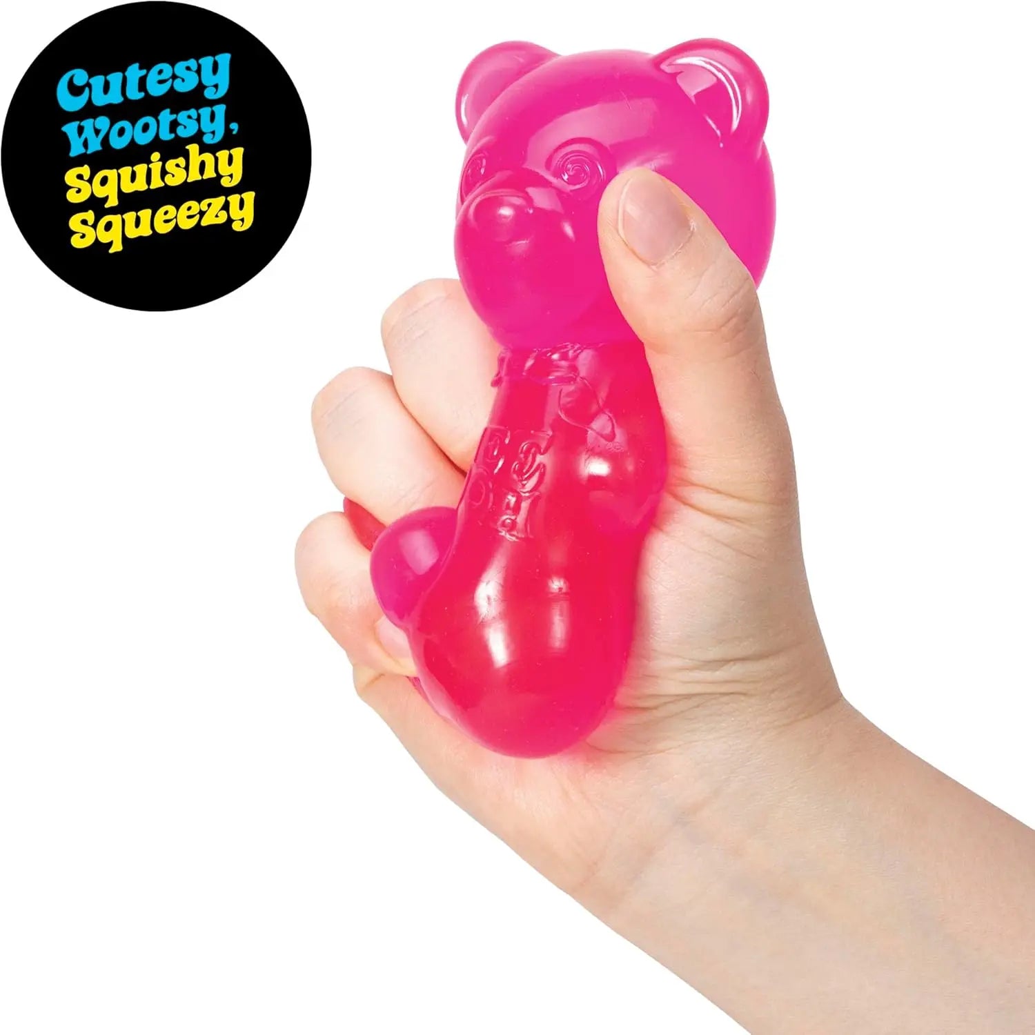 8cm NeeDoh Gummy Bear Squishy Toy, Jelly Filled Slow Rising Stress Relief Fidget Toy