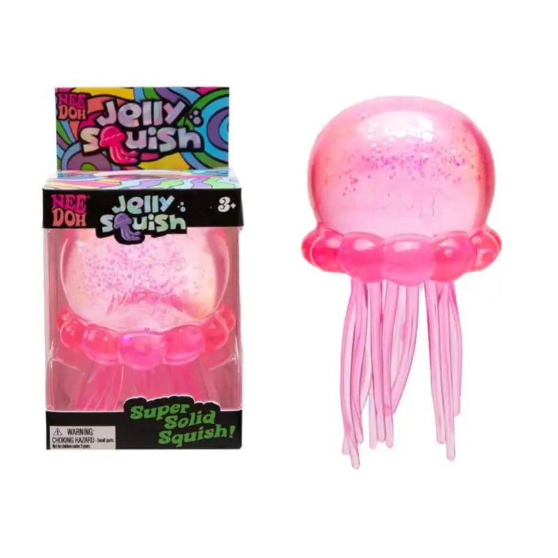 Needoh Jellyfish Squishy Fidget Toy, Stress Relief Squeeze Toy for Anxiety & Focus