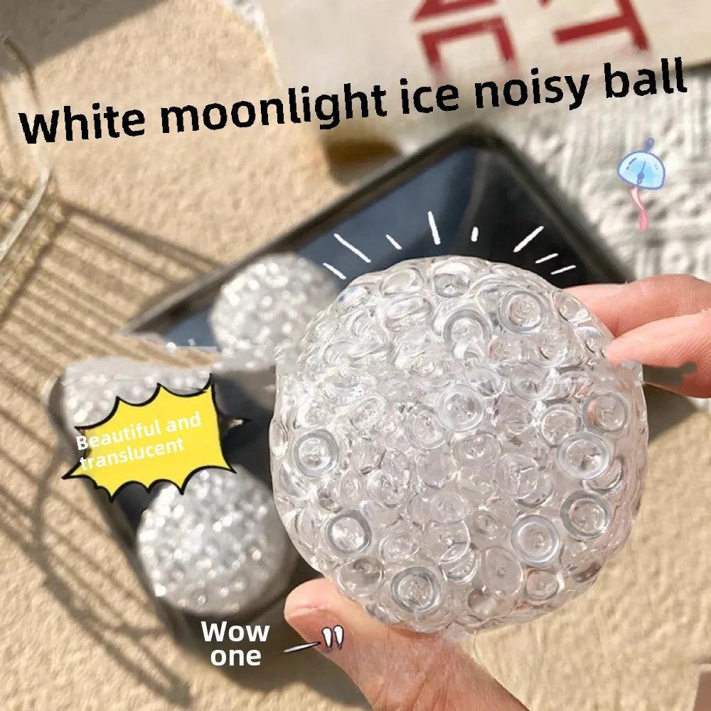 Ice Bead Squishy Stress Ball, Soft Anxiety Relief Fidget Toy for All Ages