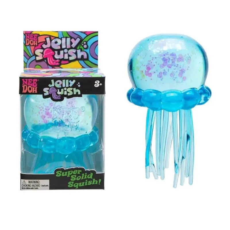 Needoh Jellyfish Squishy Fidget Toy, Stress Relief Squeeze Toy for Anxiety & Focus