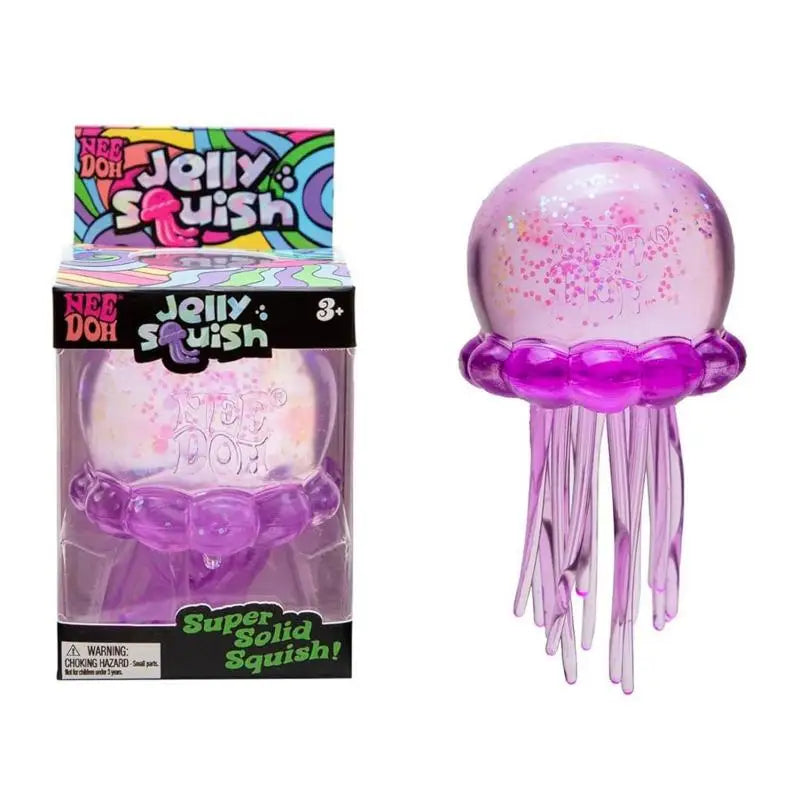 Needoh Jellyfish Squishy Fidget Toy, Stress Relief Squeeze Toy for Anxiety & Focus