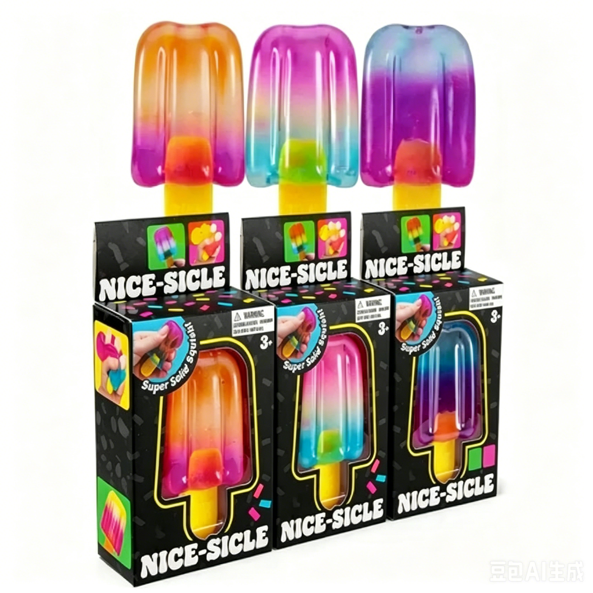 Needoh Colorful Popsicle Slow-Rise Squishy Toy